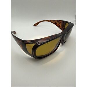EAGLE EYES Stimulight FITONS FRAMES #10036 GOGGLE WRAP SUNGLASSES tortoise Frame